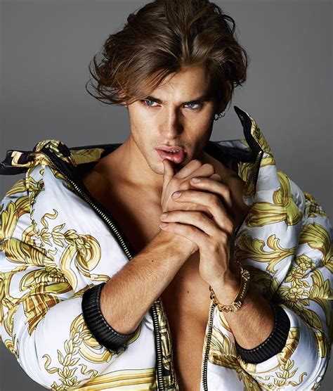 versace modellen|Versace model male.